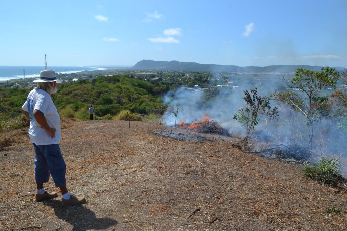 Burning on our land